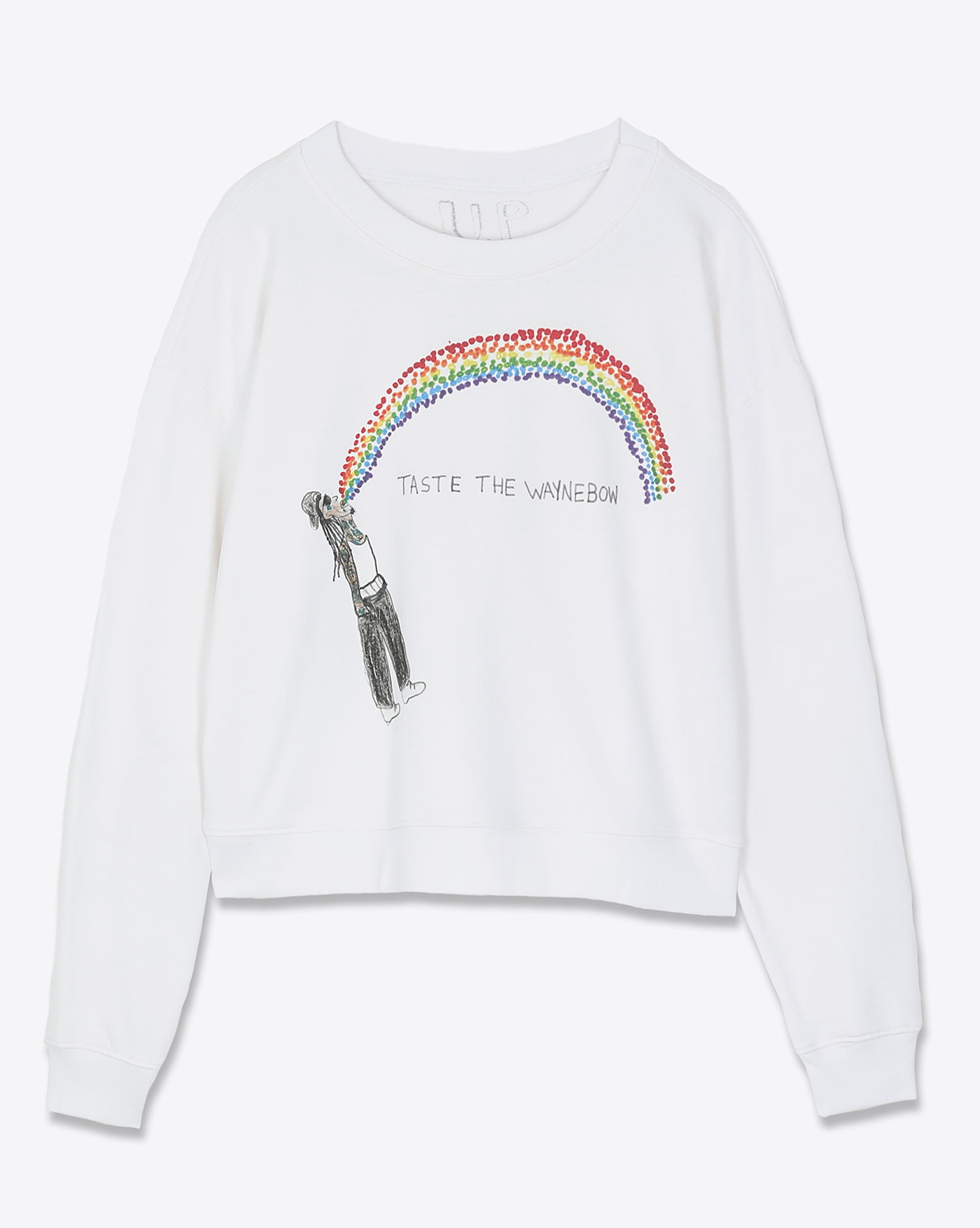 Unfortunate Portrait Sweatshirt Taste The Waynebow Blanc 