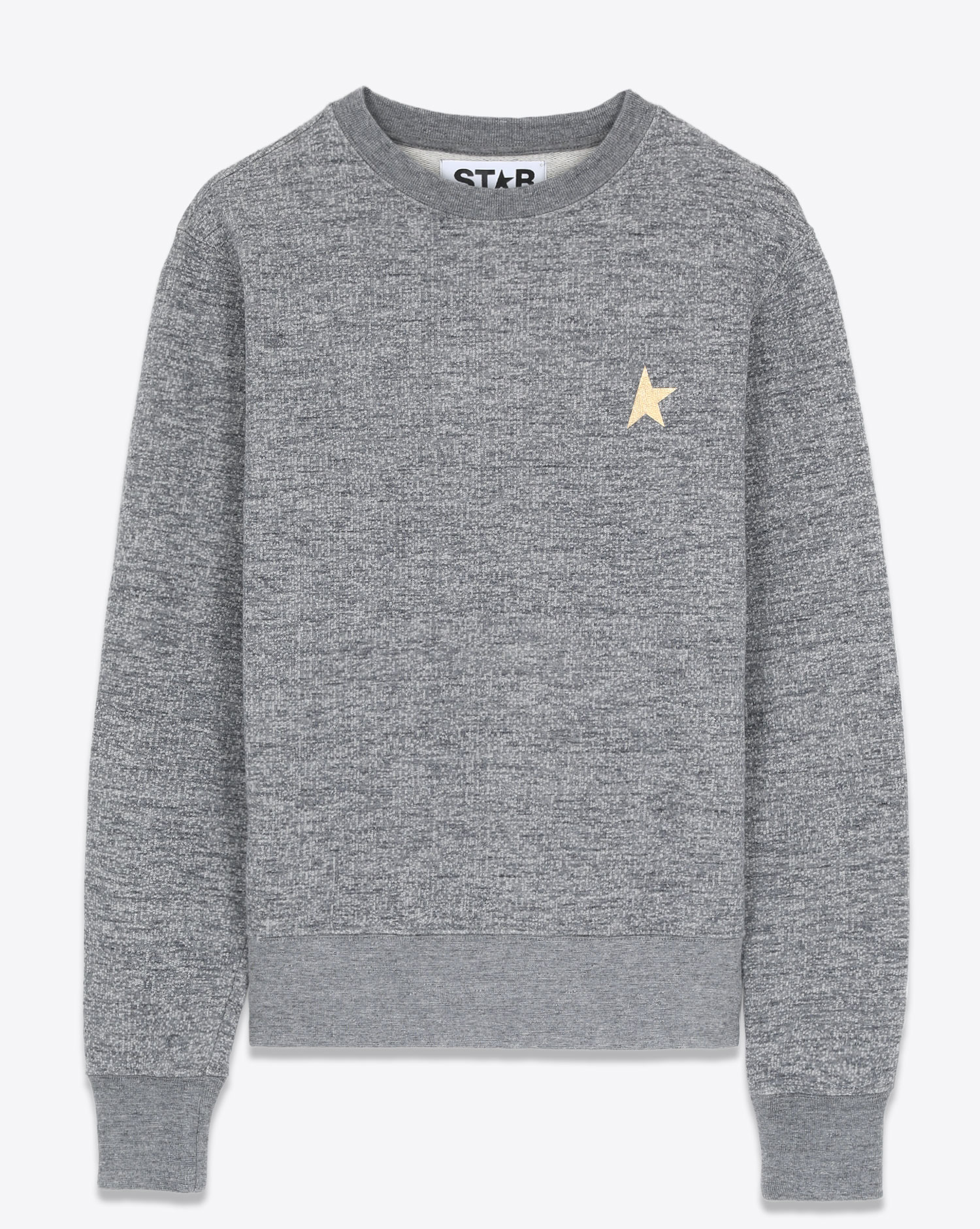 Golden Goose Sweatshirt Athena Grey Melange Gold