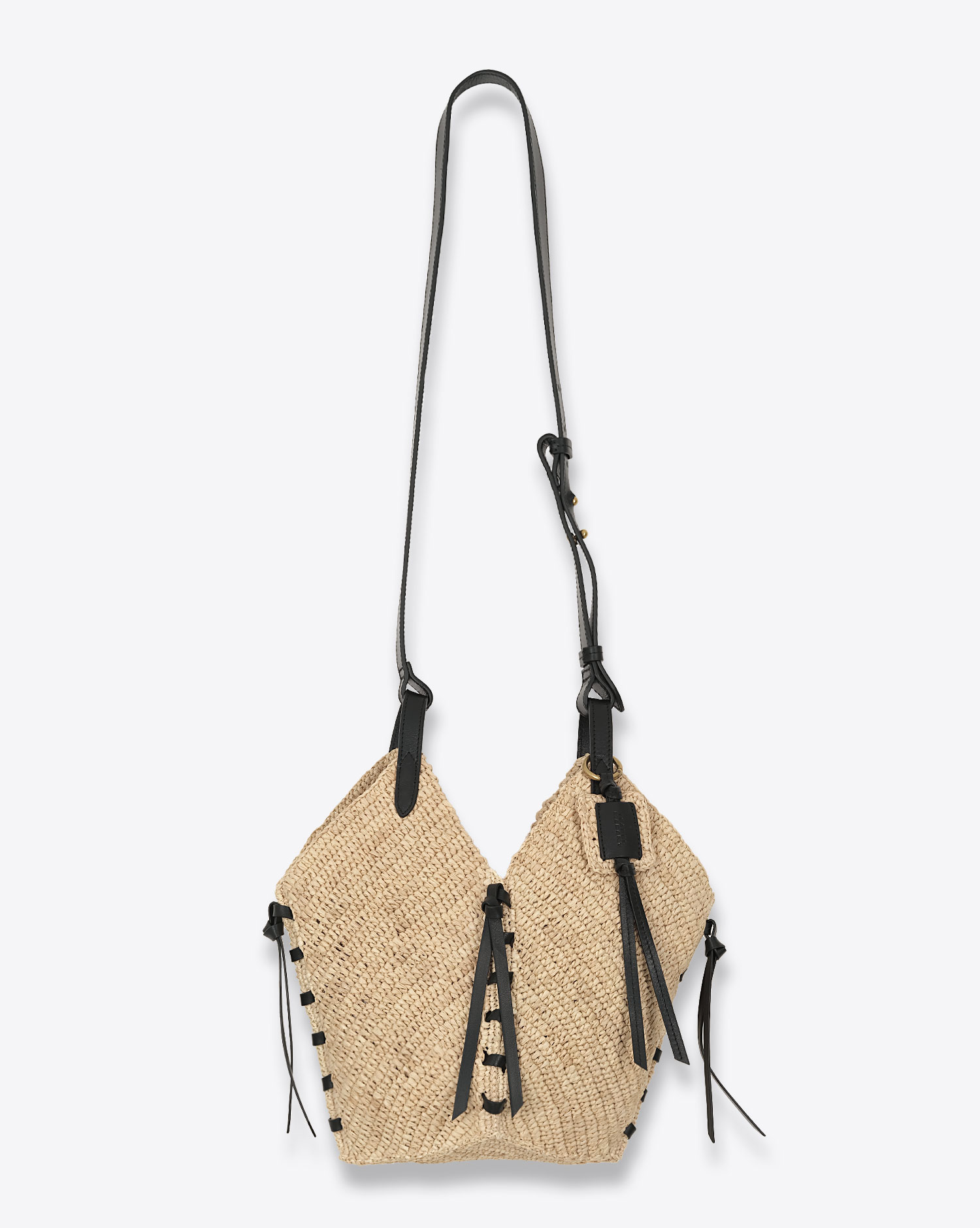 Produit Sac panier Tampa Mini Isabel Marant en raphia naturel. 