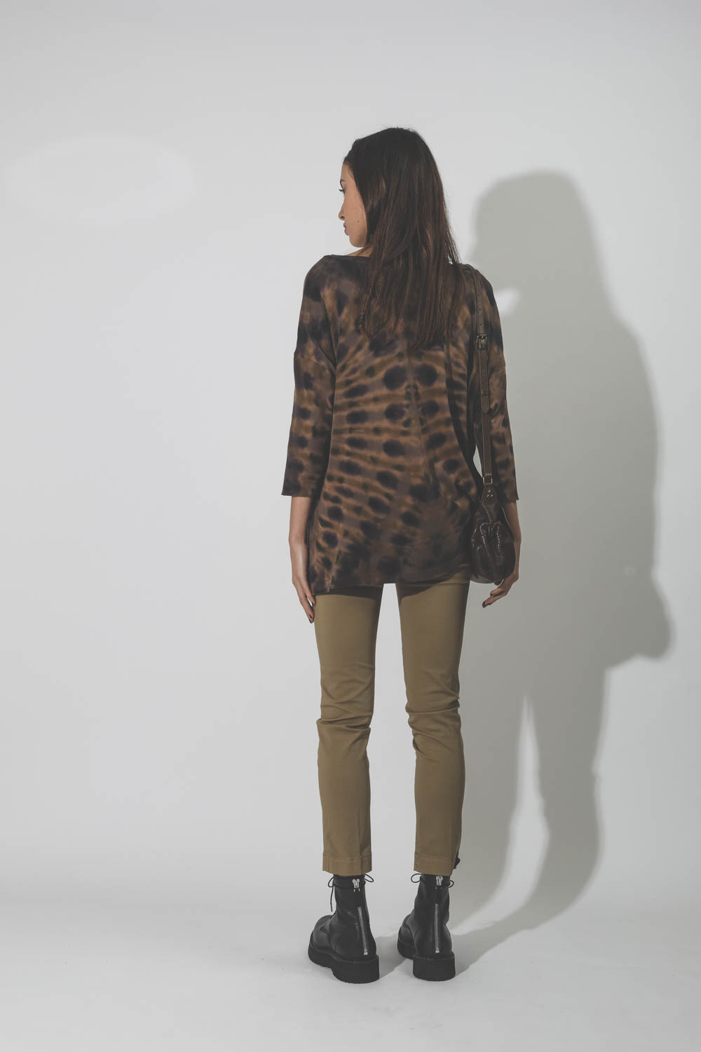 Tee-shirt Cocoon tie and dye Rainbow Earthy Raquel Allegra