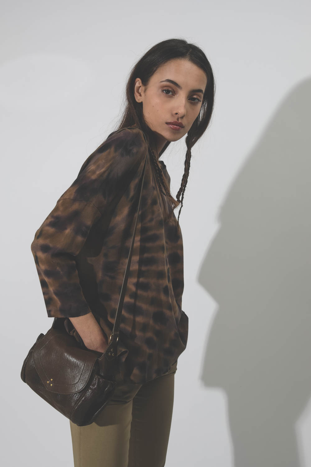 Tee-shirt Cocoon tie and dye Rainbow Earthy Raquel Allegra