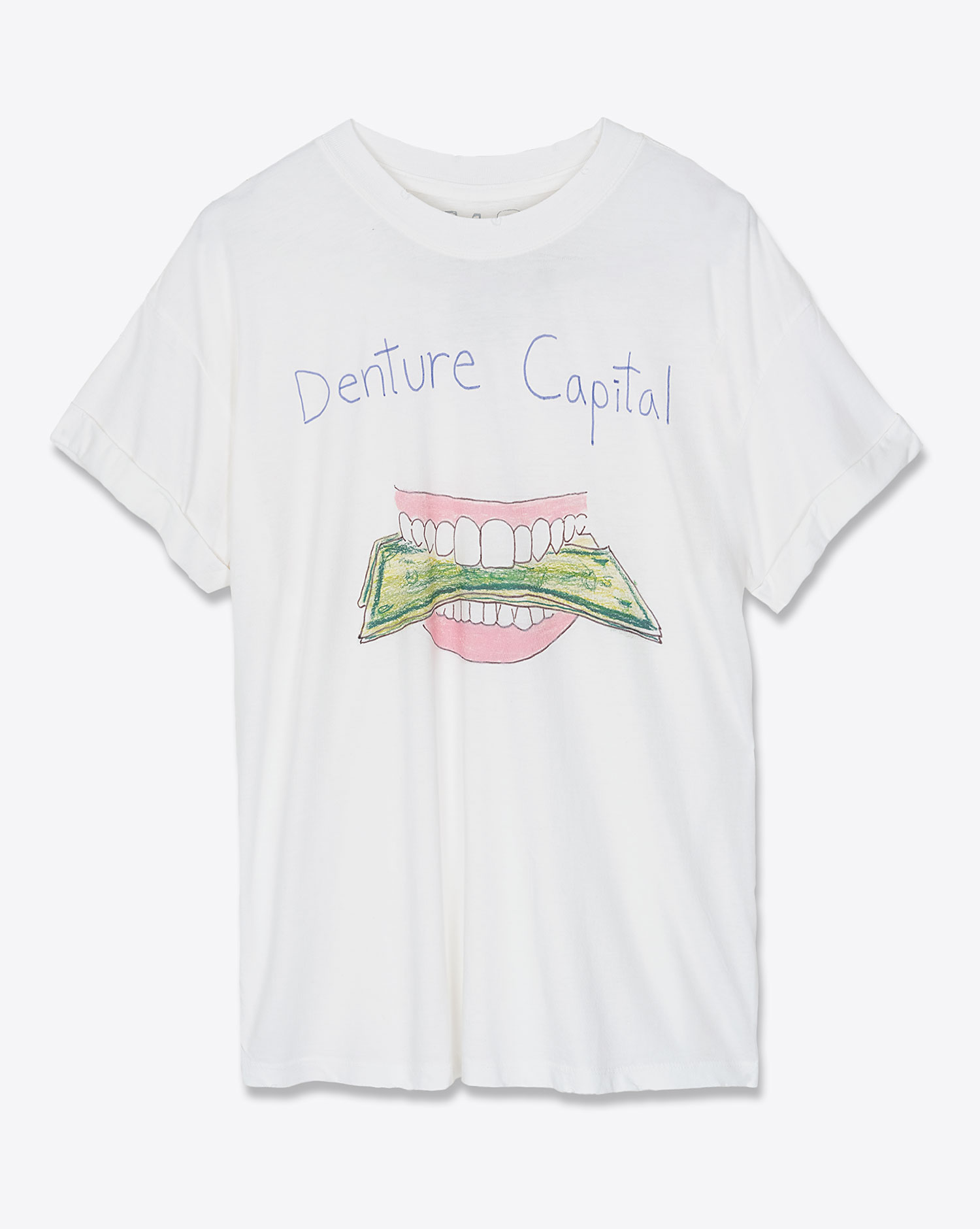 Produit Unfortunate Portrait Tee-Shirt Denture Capital Blanc