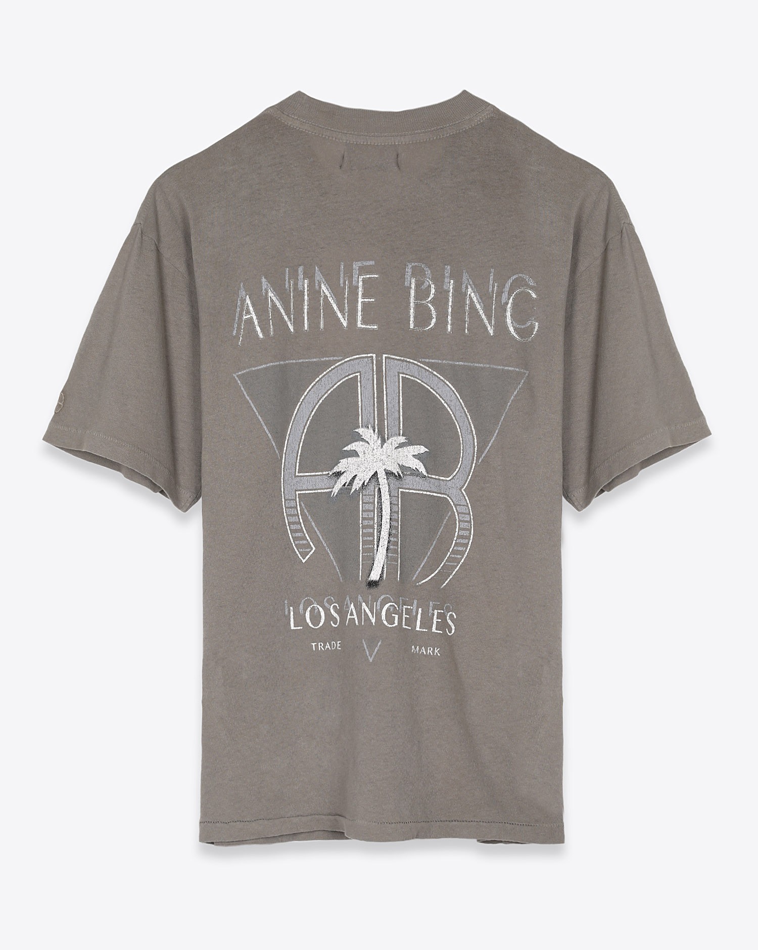 Anine Bing Ida Tee Palm - Washed Grey