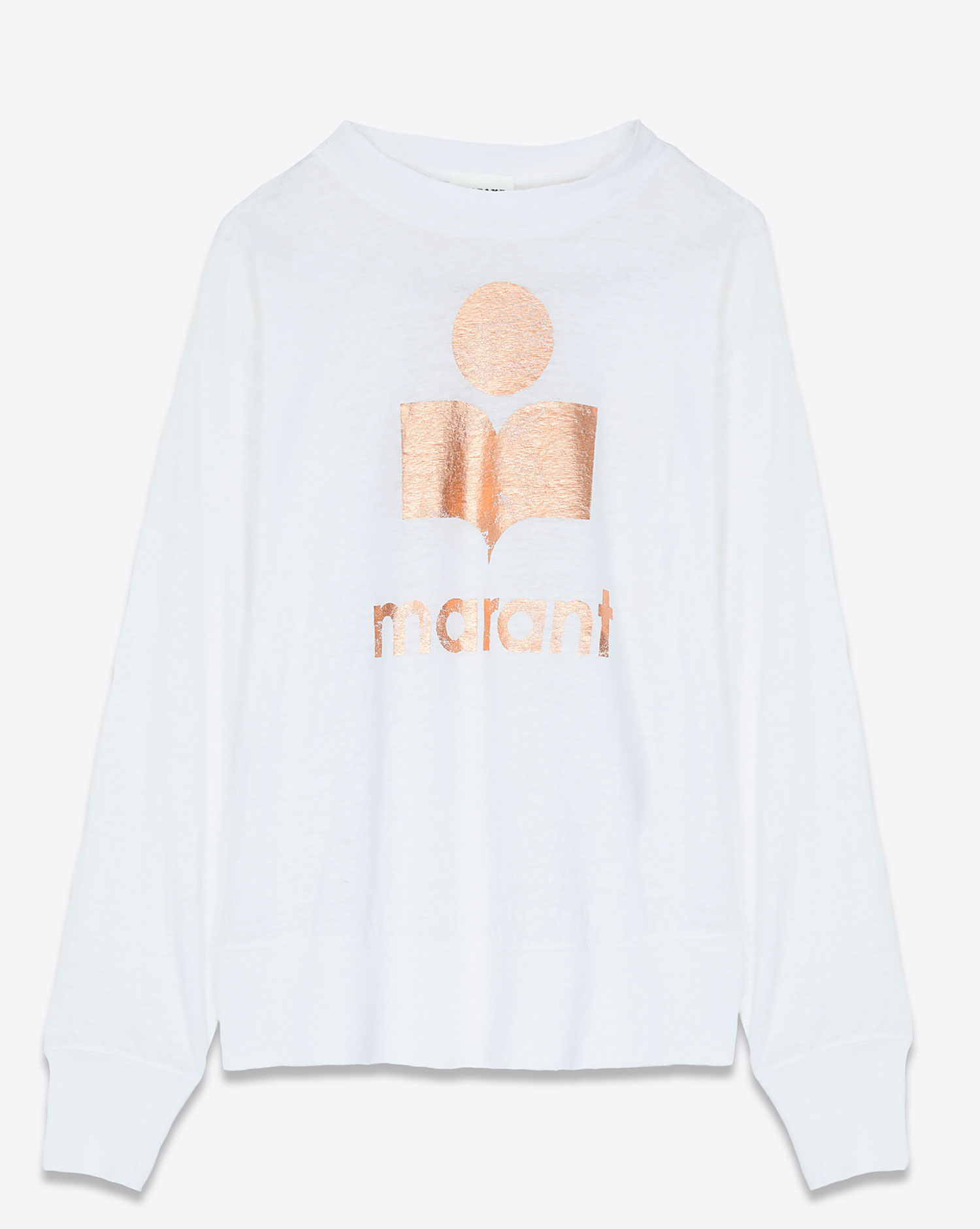 Isabel Marant Etoile Tee-Shirt Klowia Blanc Rose Gold 