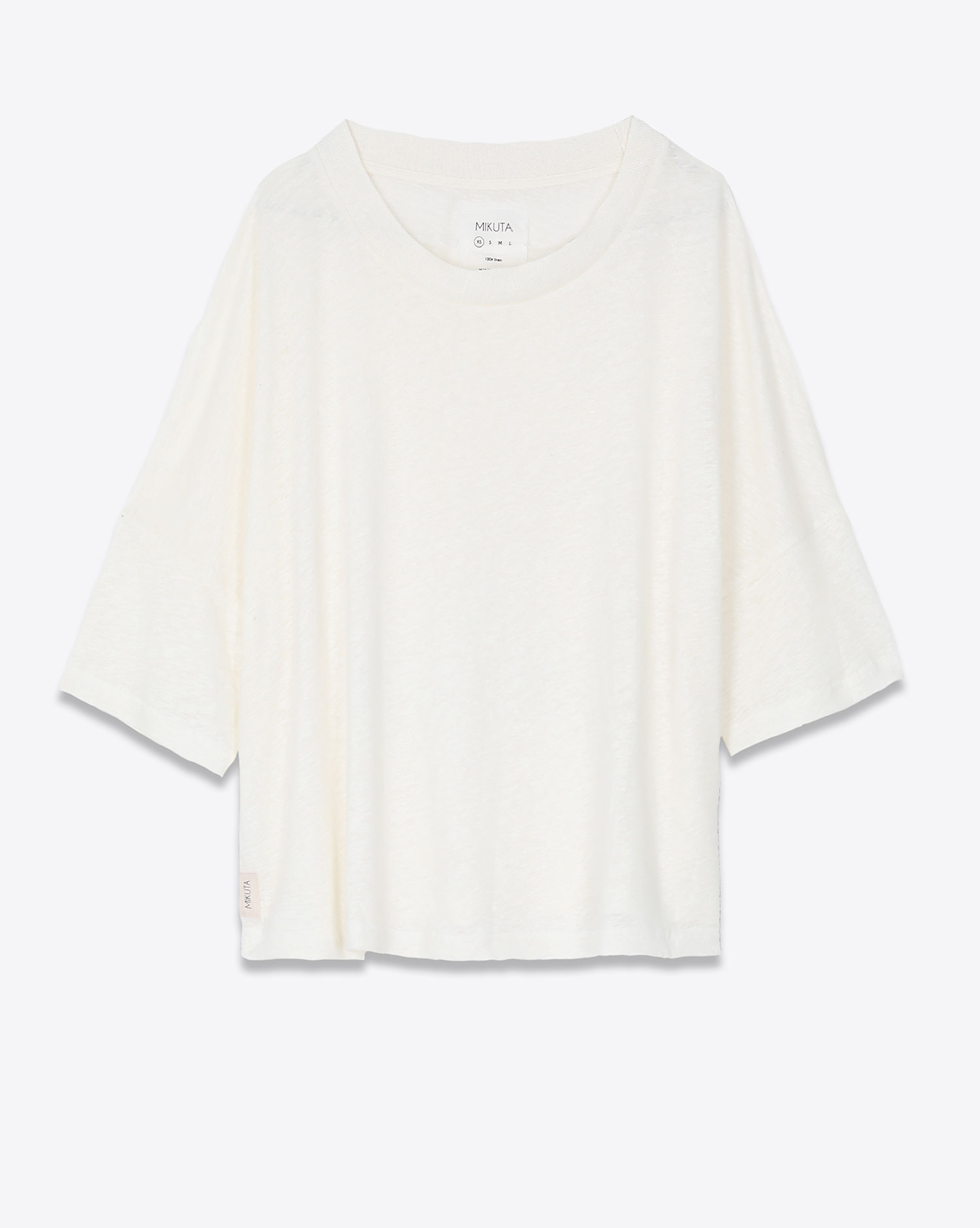 Mikuta Tee-Shirt Lin Large Blanc