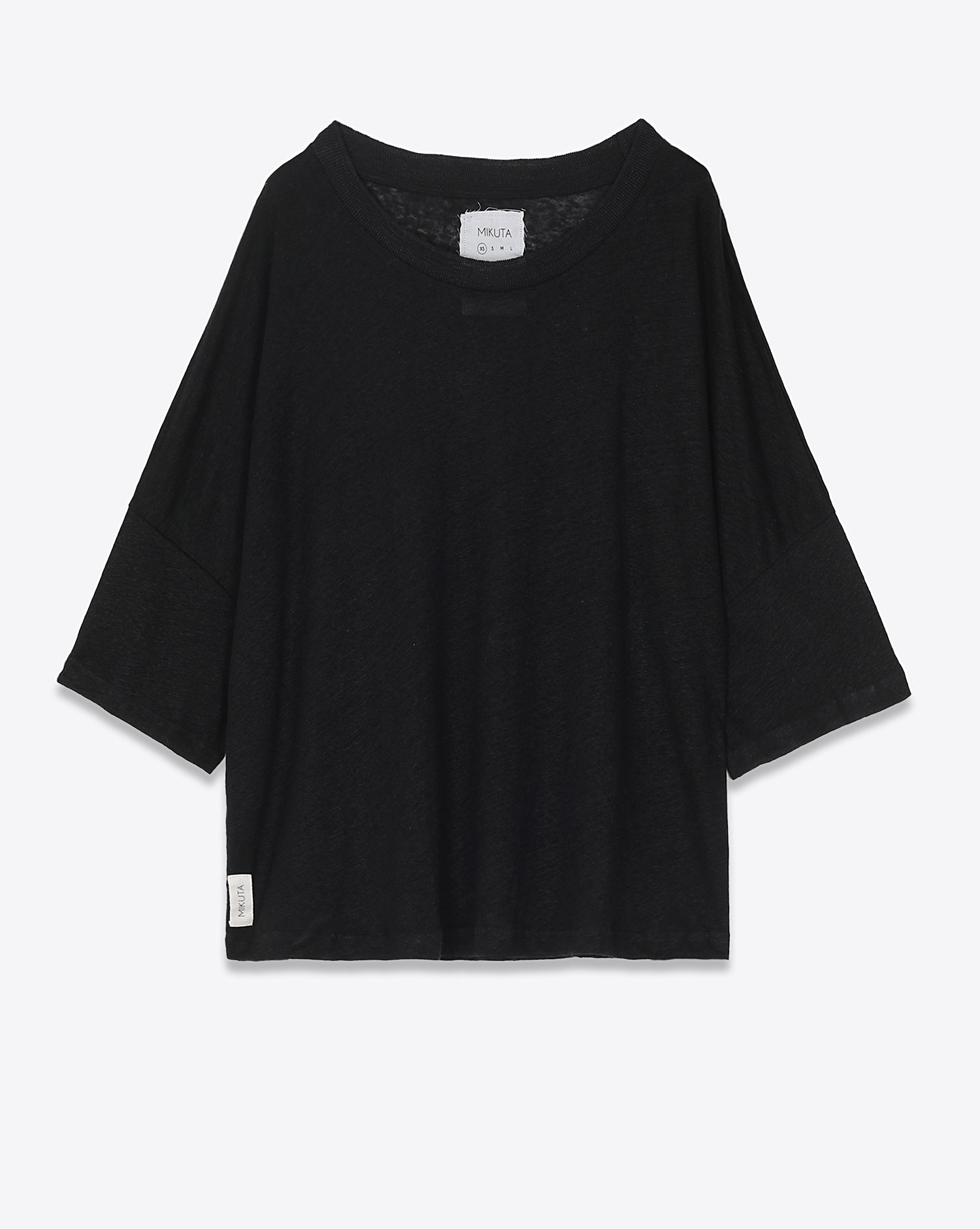 Mikuta Tee-Shirt Lin Large Noir
