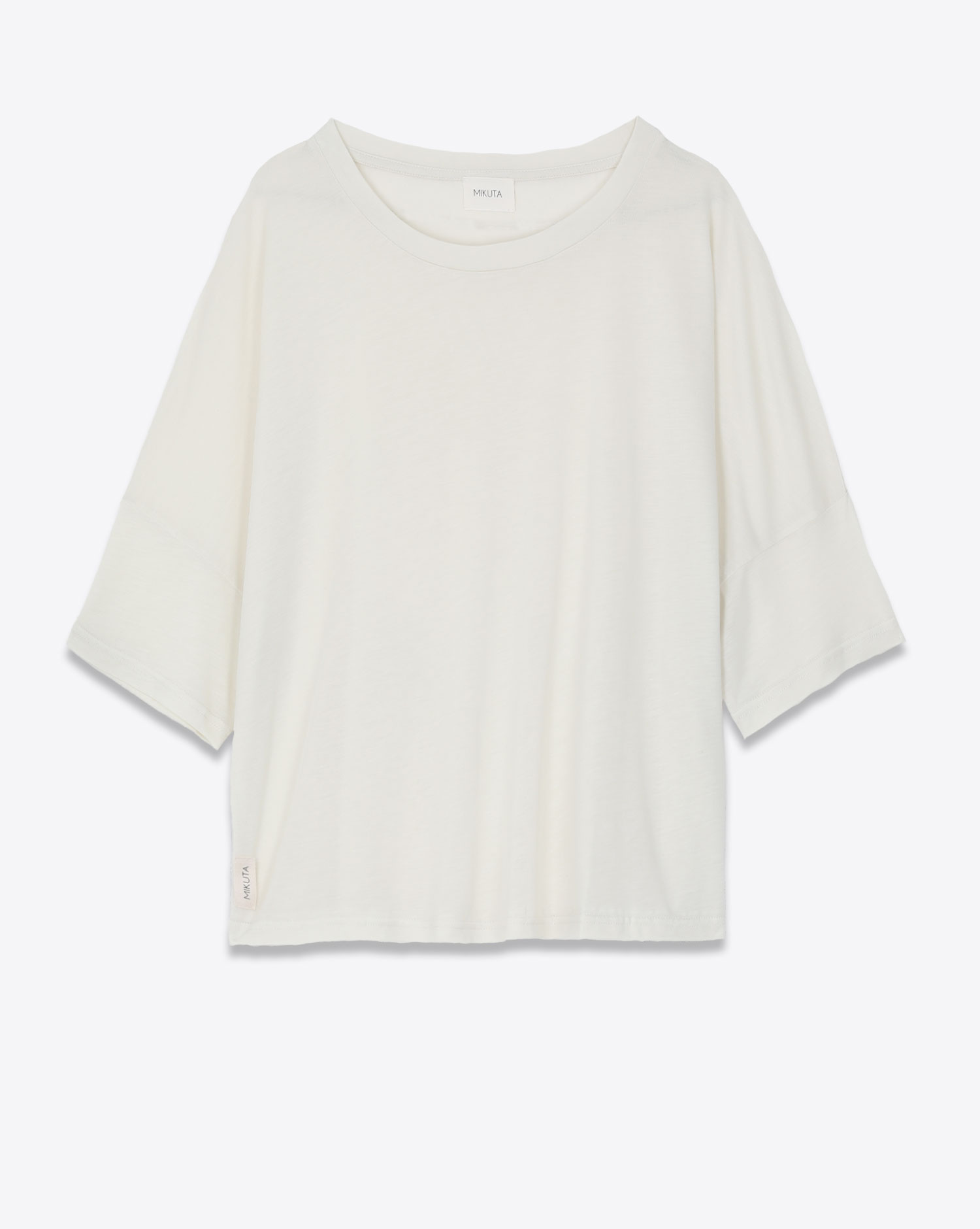 Mikuta Tee-Shirt Lyocell Large Blanc