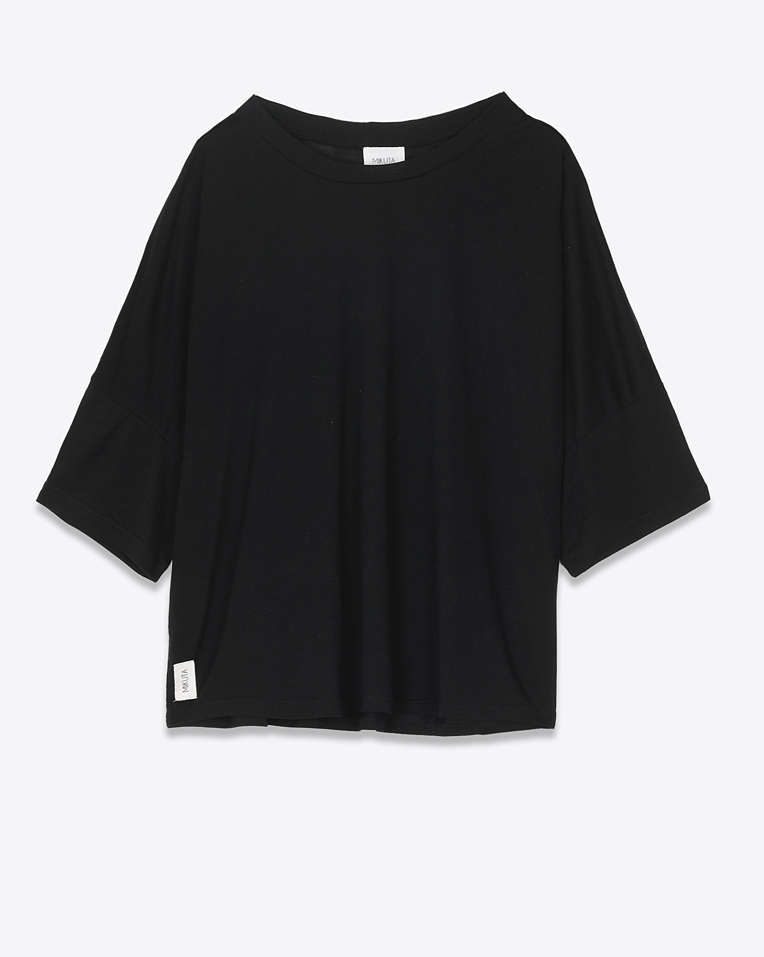 Mikuta Tee-Shirt Lyocell Large Noir