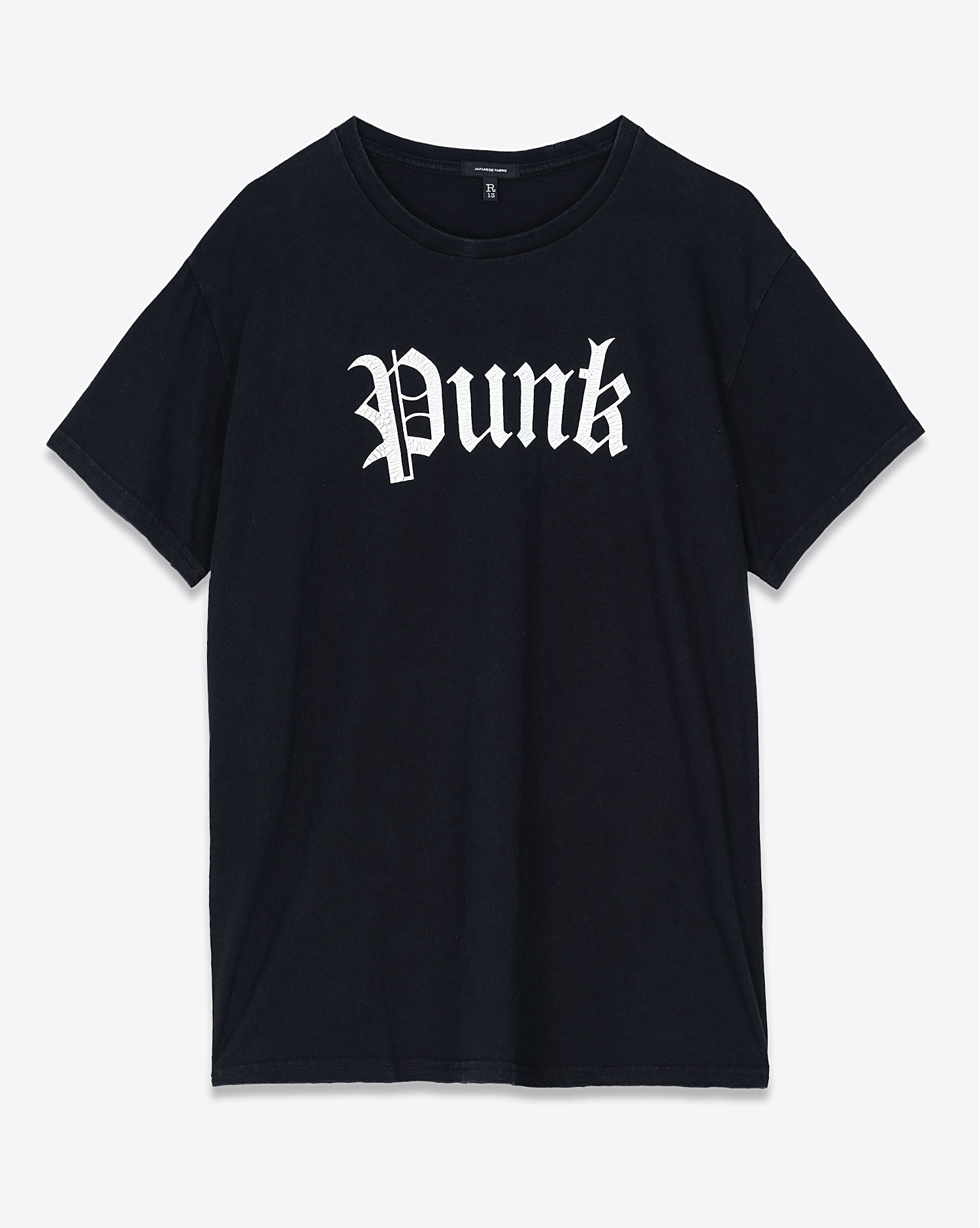 R13 Denim Tee-Shirt Punk Boy  Black 