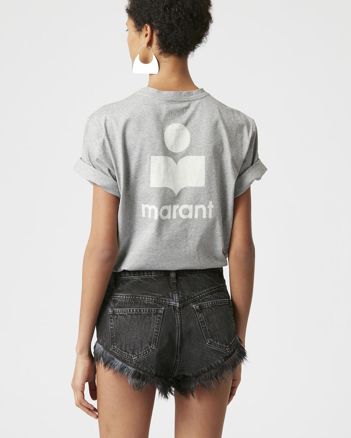 スペシャルオファ Tee Etoile Marant Isabel Shirt Grey Ecru - Coton Zewel Tシャツ(半袖+袖なし)