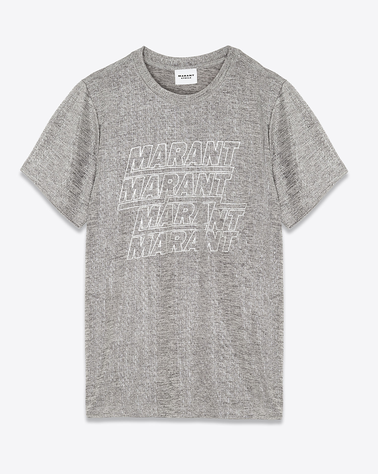 Produit Tee-shirt manches courtes Zoeline Isabel Marant Etoile en argent. 