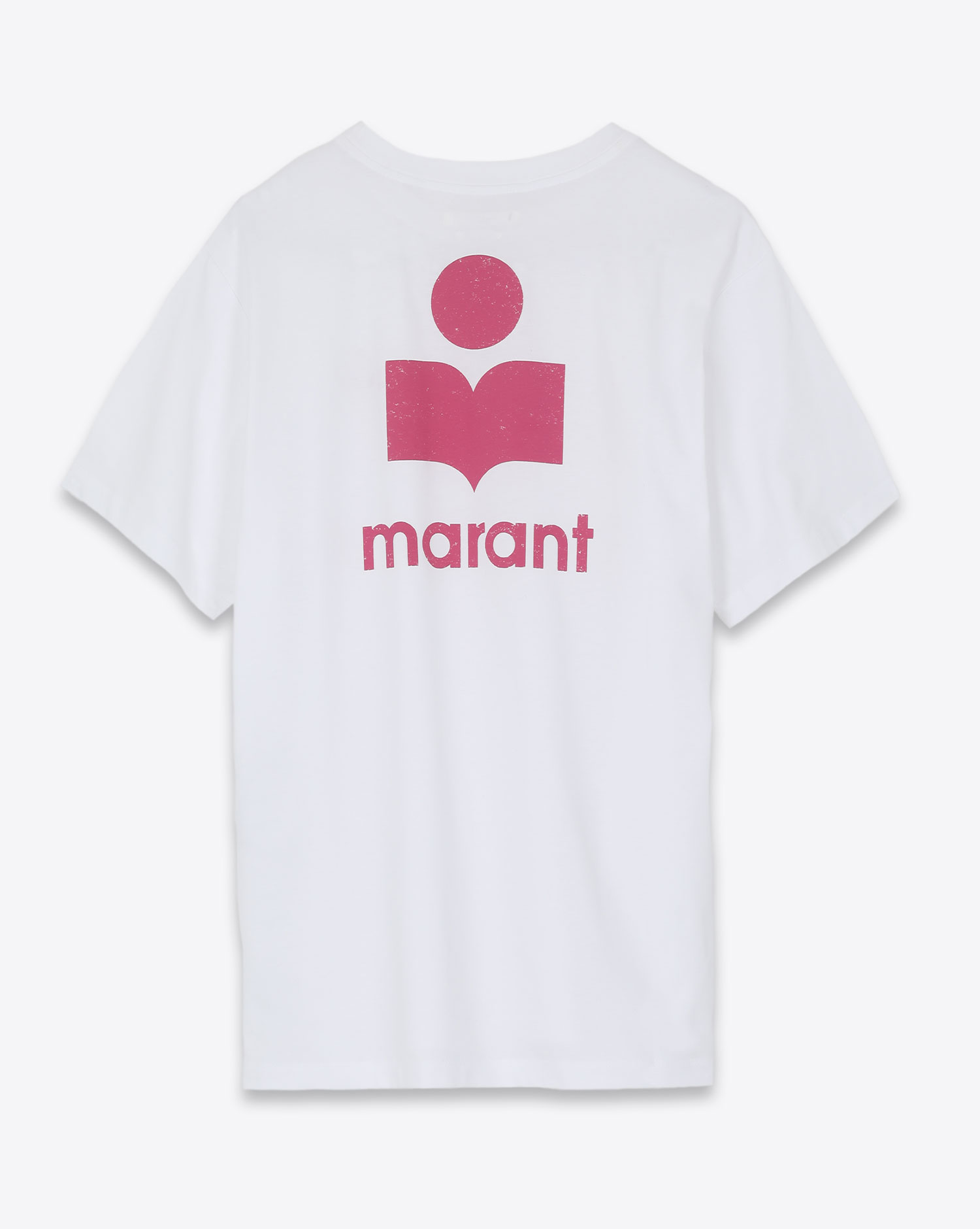 Tee-shirt en coton logo dans le dos rose Zewel Isabel Marant Etoile. Dos.