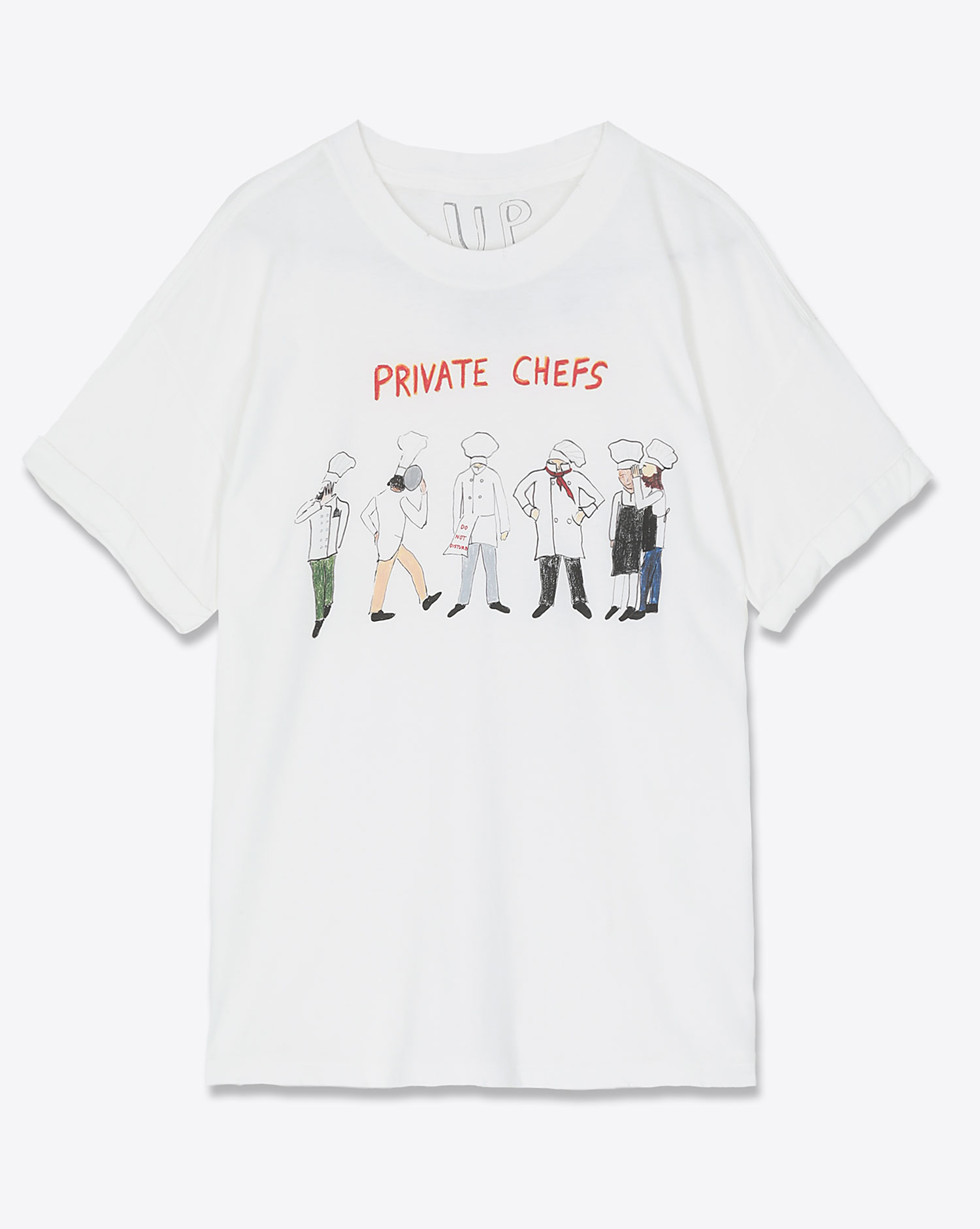 Unfortunate Portrait Tee-Shirt Private Chefs Blanc 