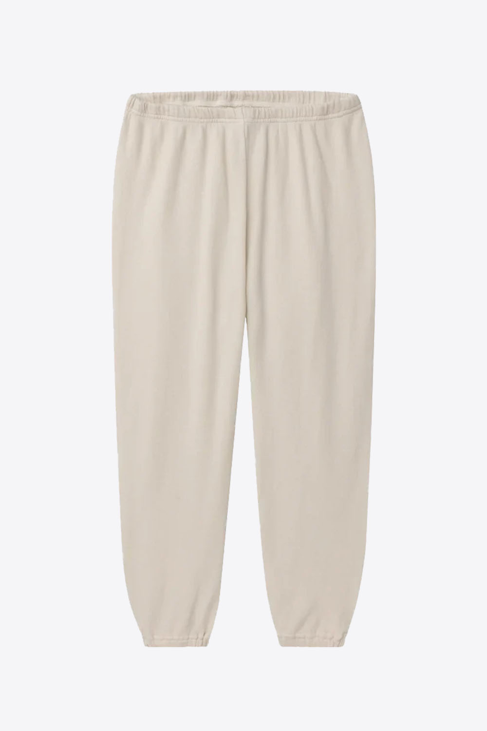 Produit Pantalon jogging Stadium The Great en coton beige. Vue face. 