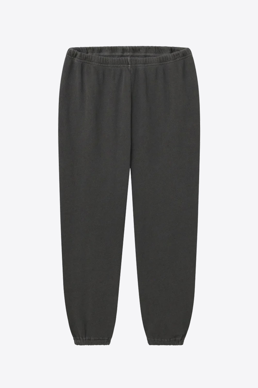 Produit Pantalon jogging Stadium The Great en coton noir délavé. Vue face. 

