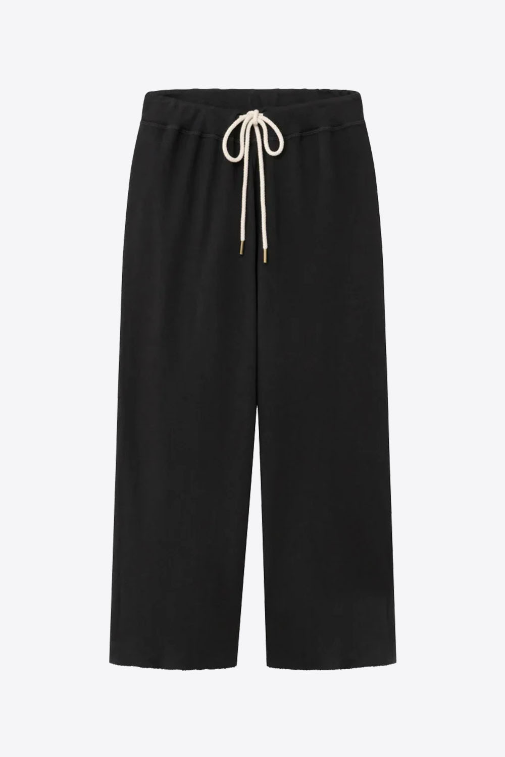 Produit Jogging Wide Leg The Great noir. Vue face. 
