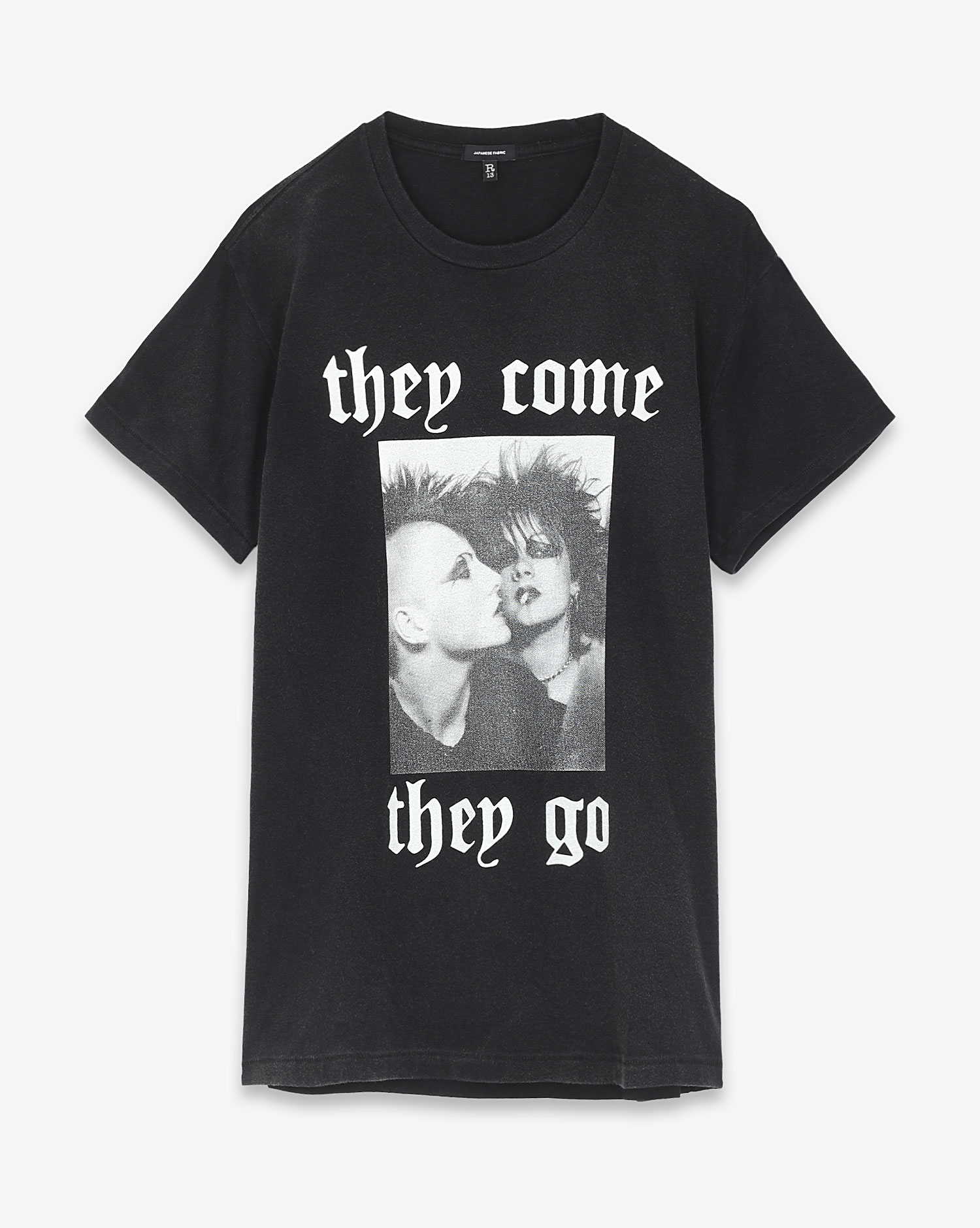 Tee-shirt R13 They Come They Go Boy T - Acid Black