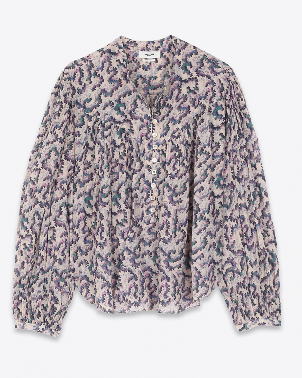 Blouse Salika ecru imprimé fleurs Isabel Marant Etoile
