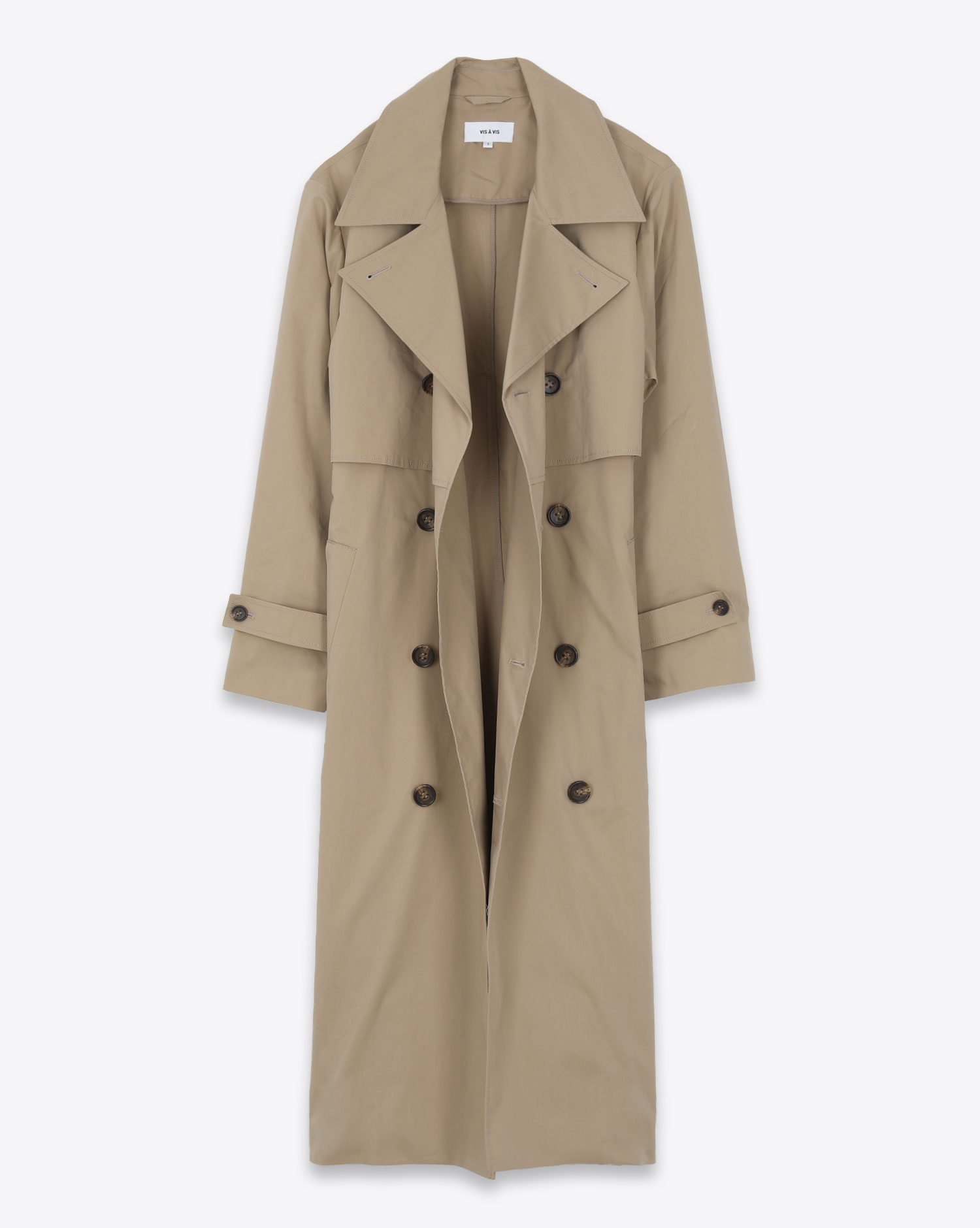 Veste trench Vis à Vis Typewriter beige