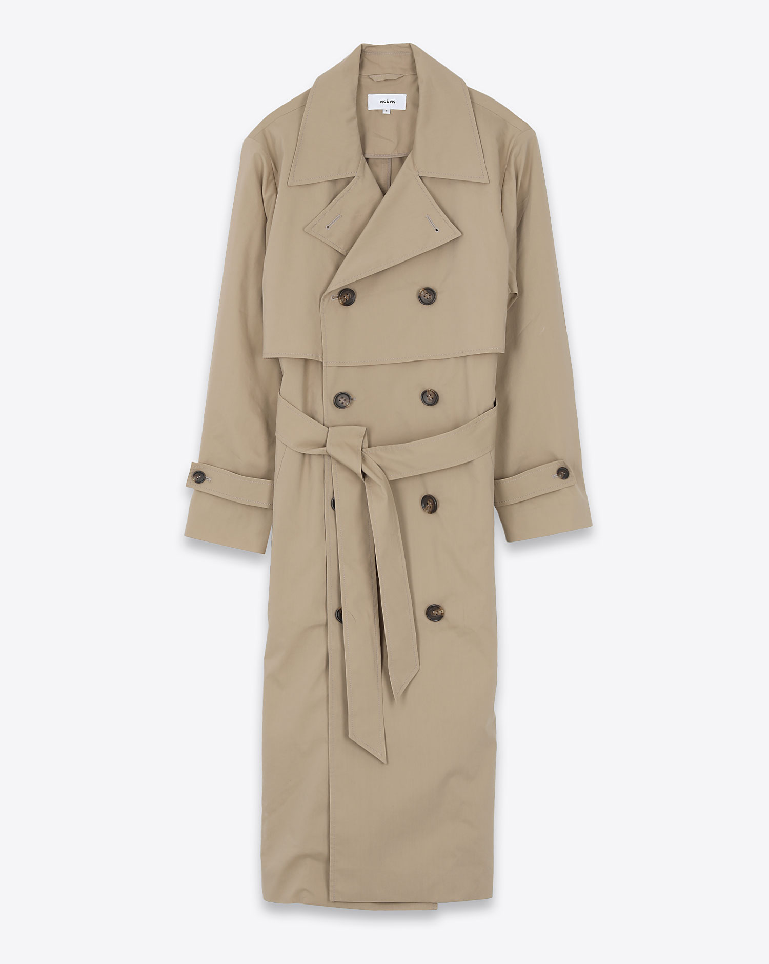 Veste trench Vis à Vis Typewriter beige