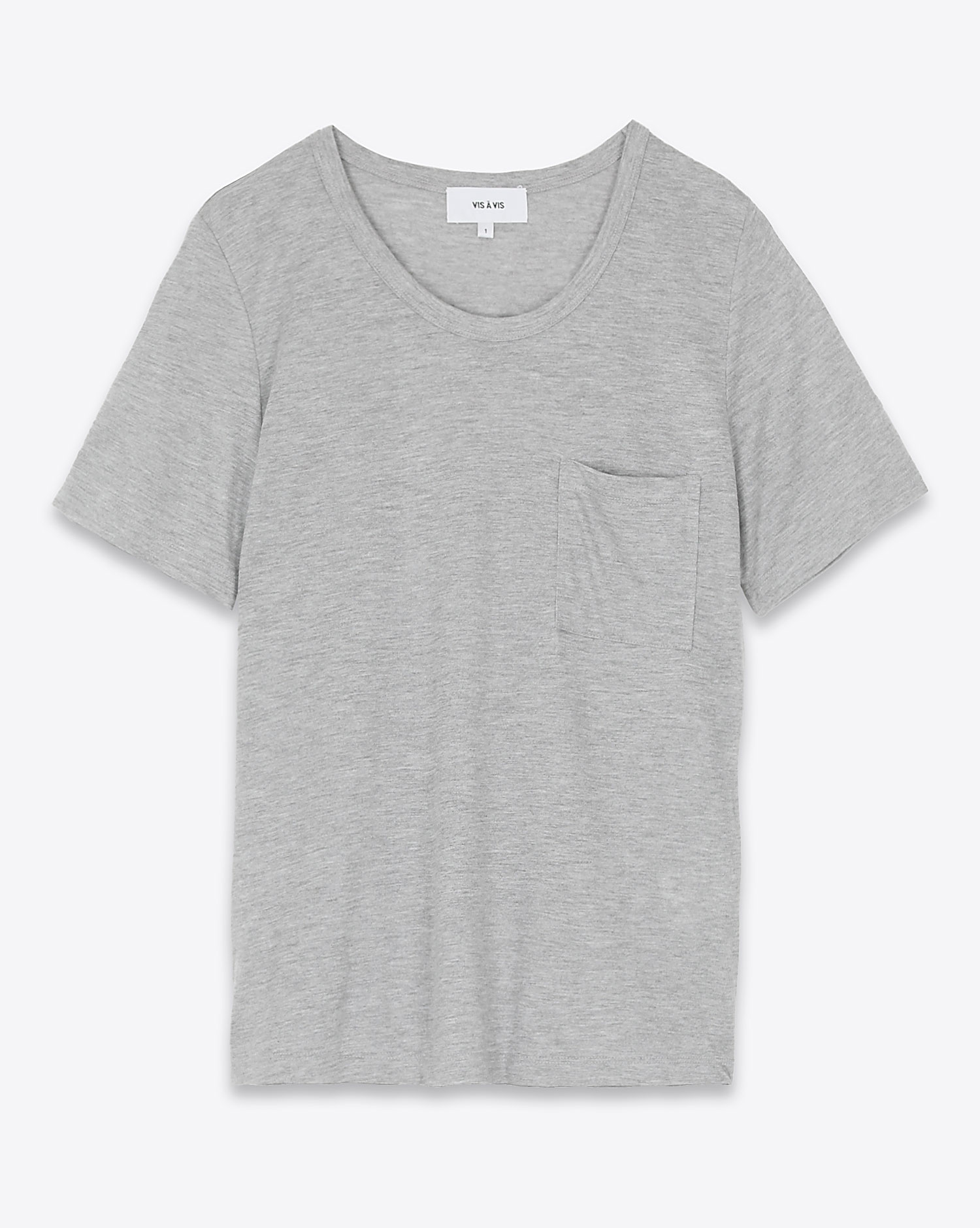 Tee-Shirt Vis à Vis U Neck gris 