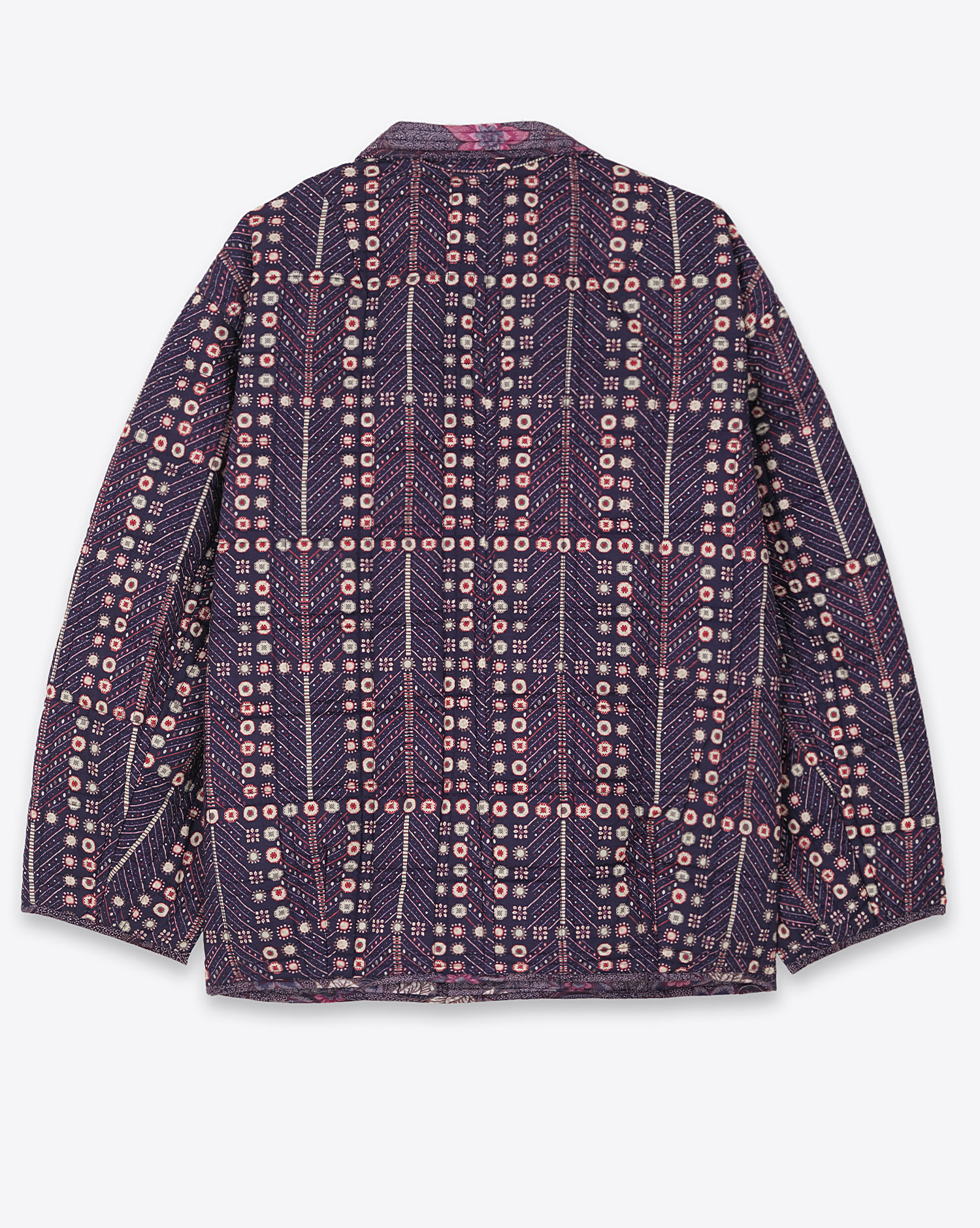 Veste manches longues Chancel Isabel Marant Etoile en coton violet. Vue dos. 