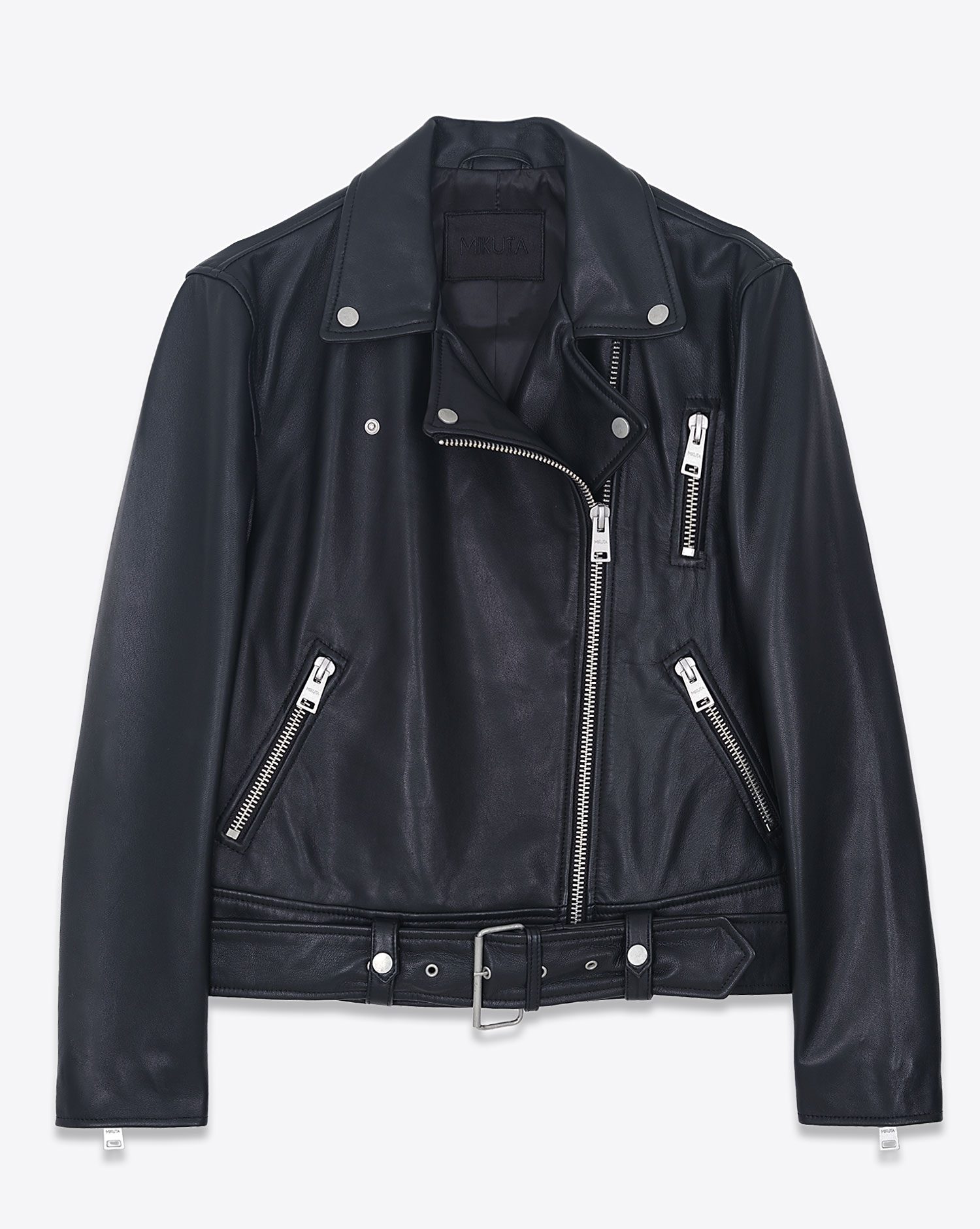 Produit Mikuta Veste En Cuir Noire