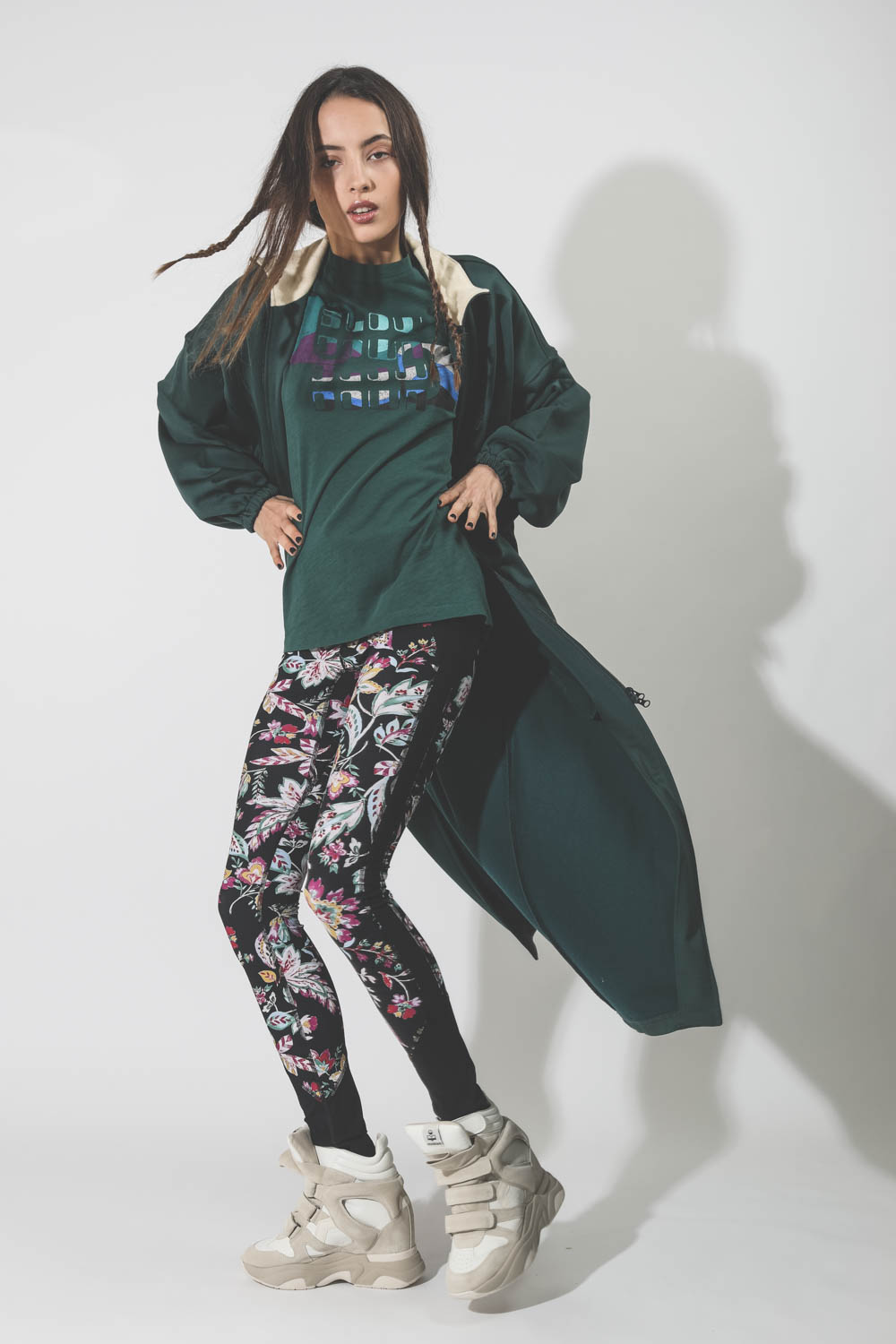 Veste longue Issopa dark green Isabel Marant 