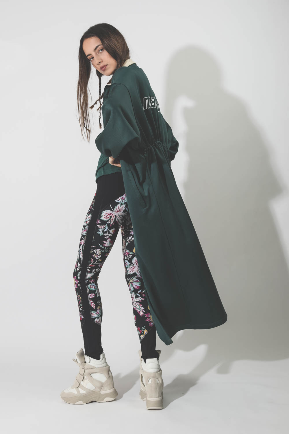 Veste longue Issopa dark green Isabel Marant 