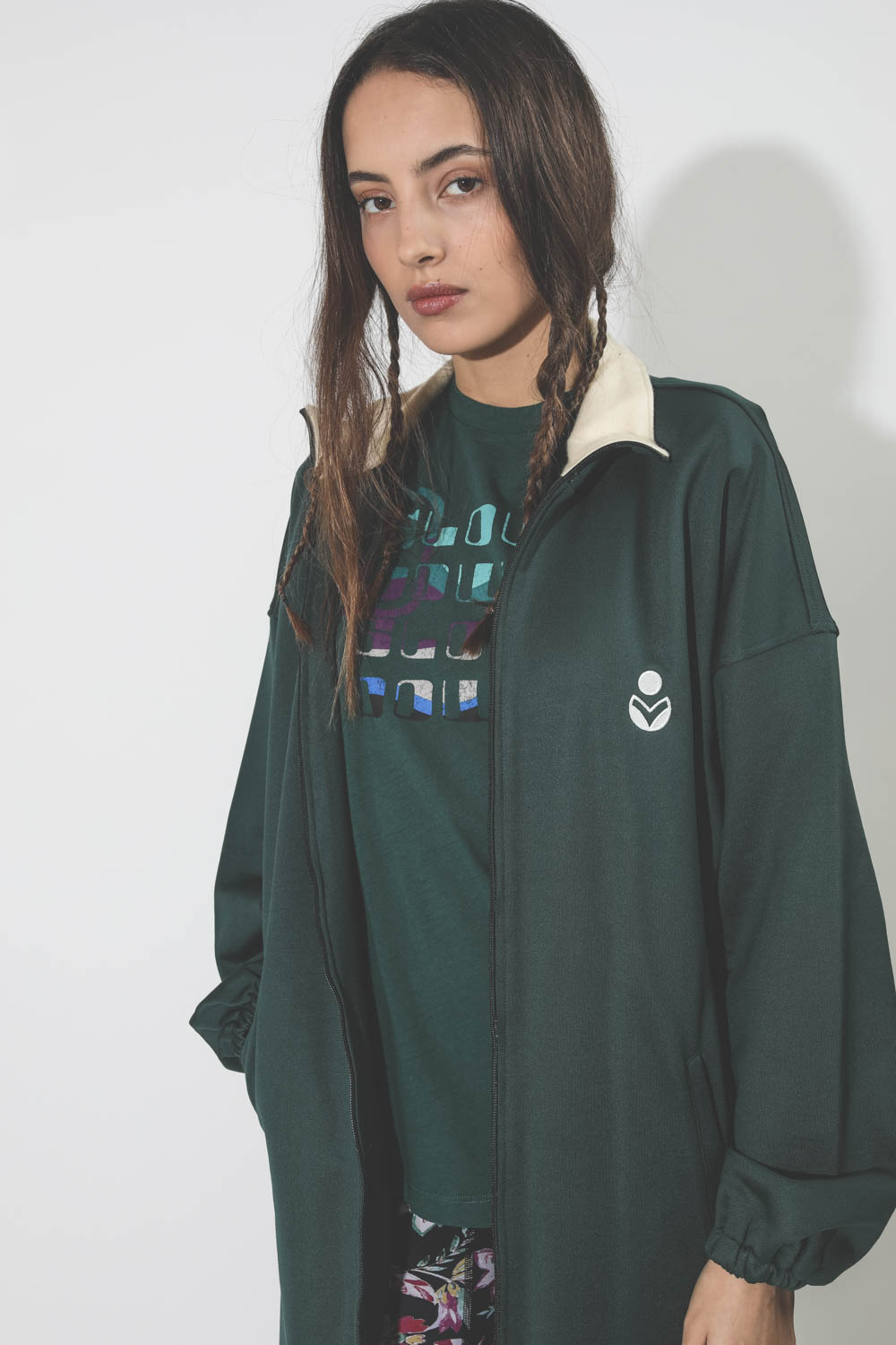 Veste longue Issopa dark green Isabel Marant 
