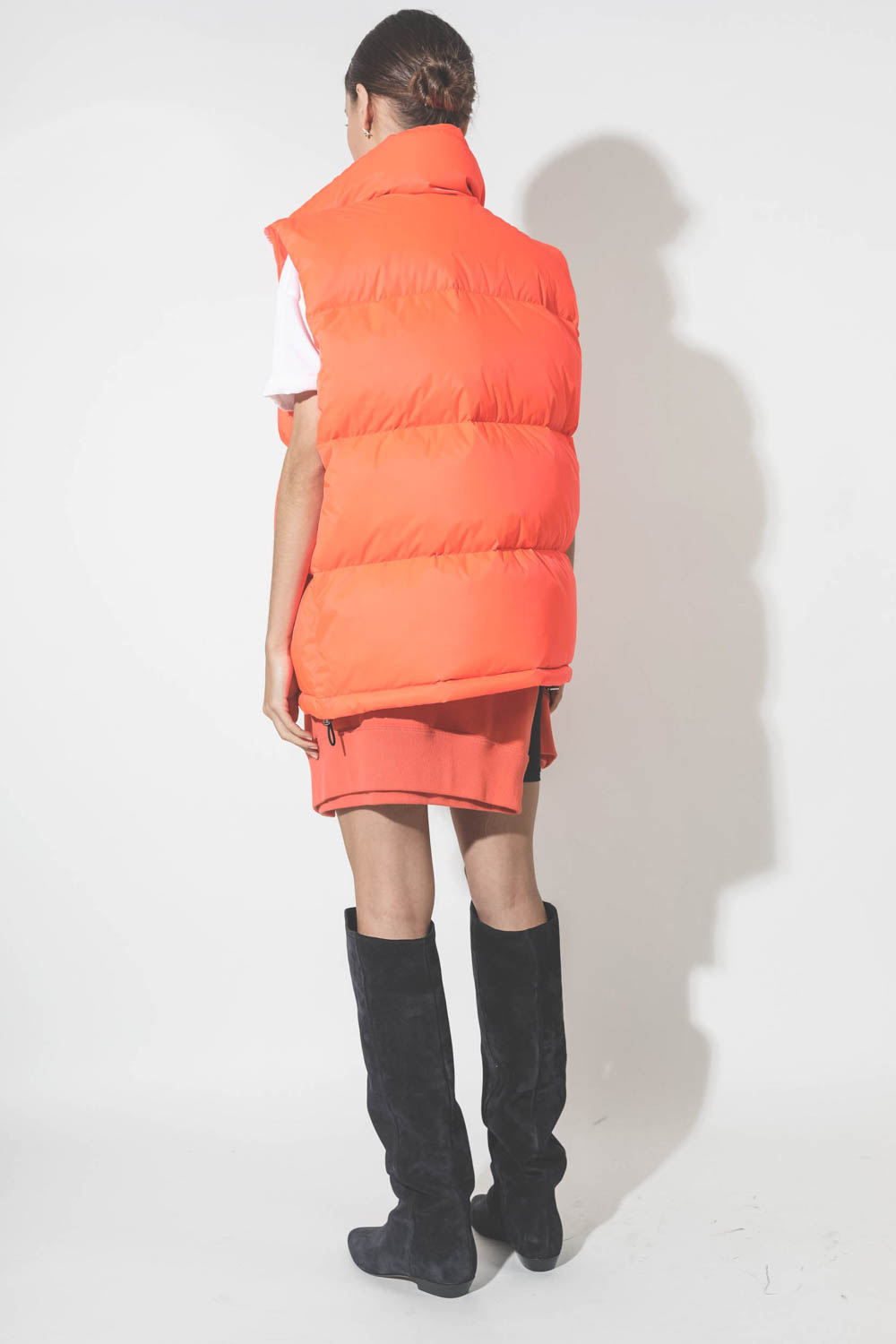 White Space Scott Down Vest – Coral