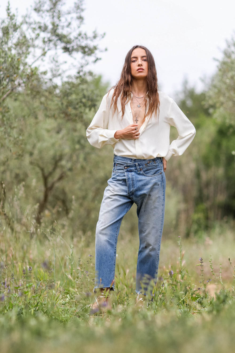 Chemise vis à vis Dressy Easy blanche