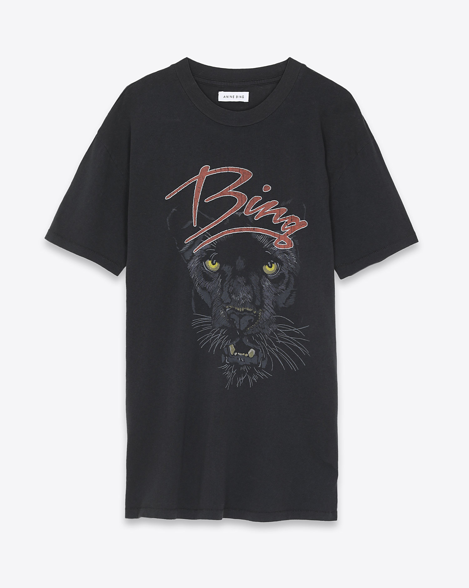 Tee-Shirt Walker Panther Anine Bing noir 