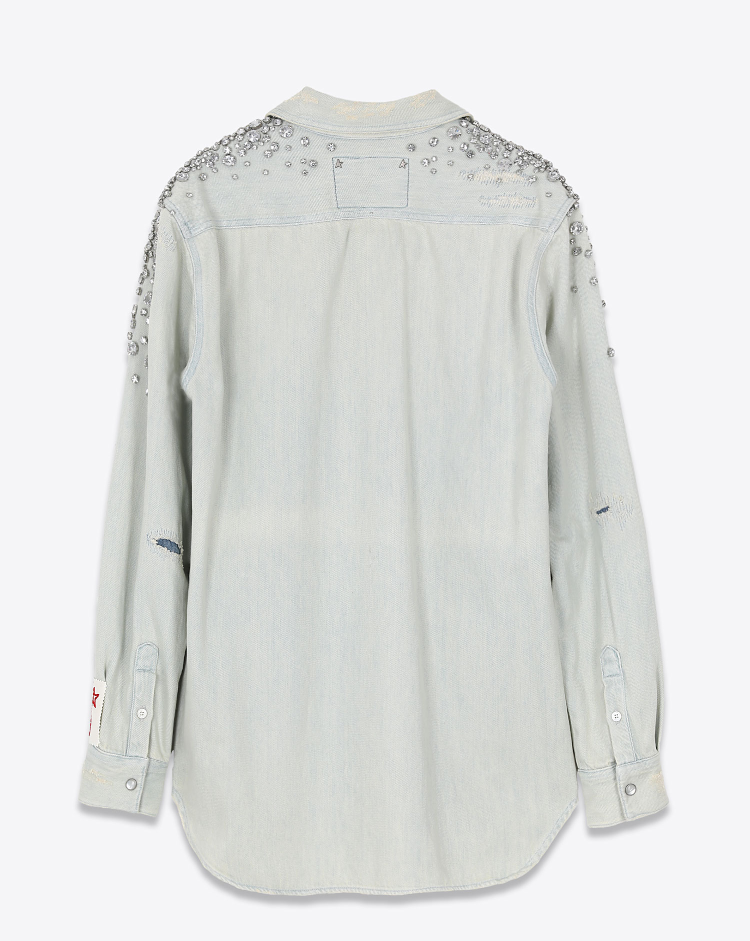 Chemise Golden Goose WS Boyfriend en denim bleu 