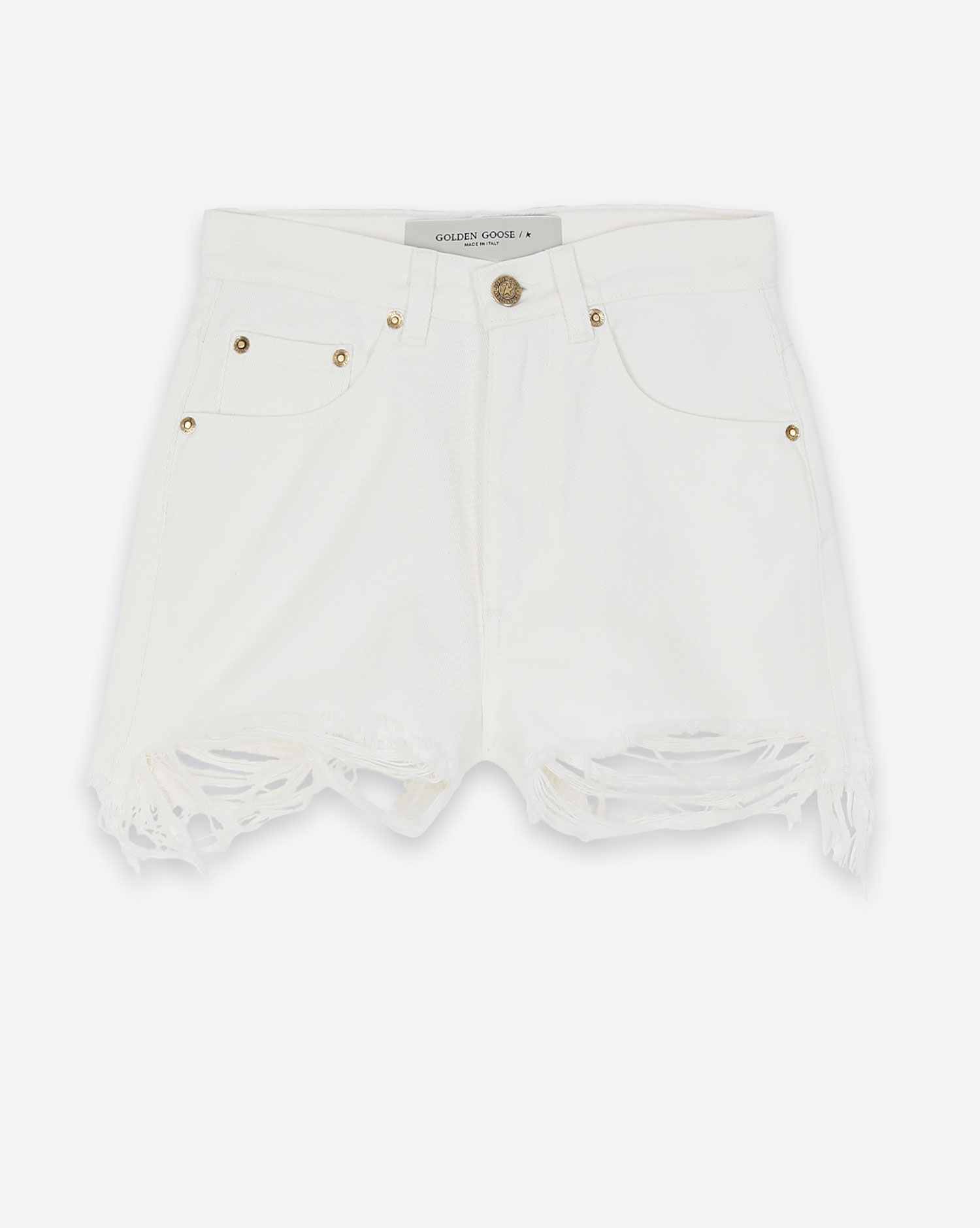  Golden Goose WS Short en denim blanc