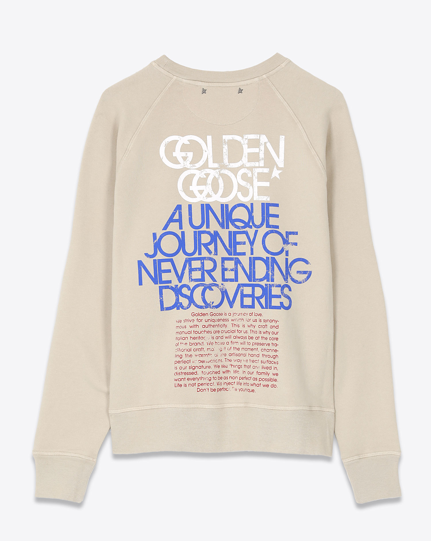 Image du produit Golden Goose Vêtements Sweatshirt W'S Crewneck – Rouge Blanc Bleu 82227 - 2