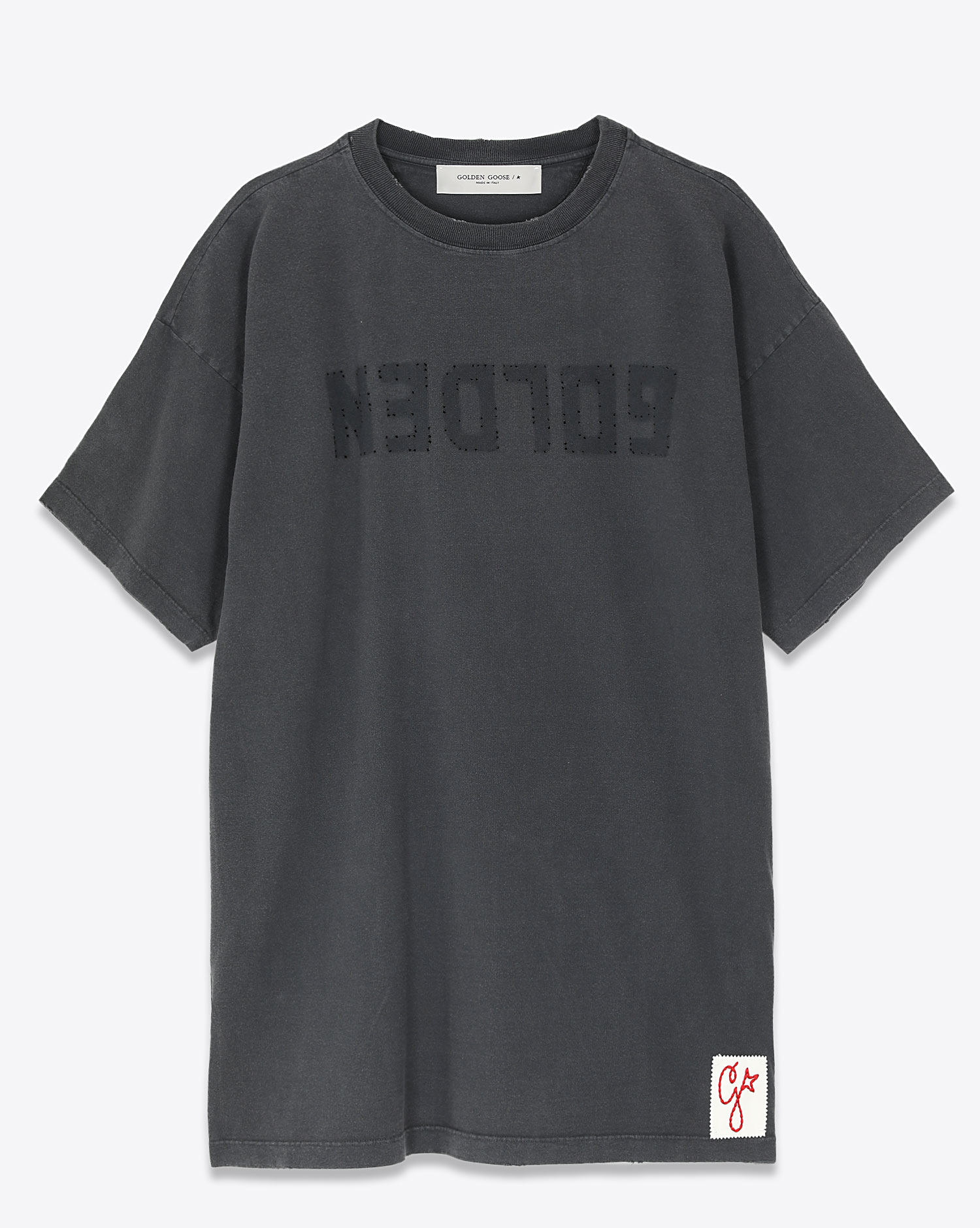 Distressed grey t sales shirt
