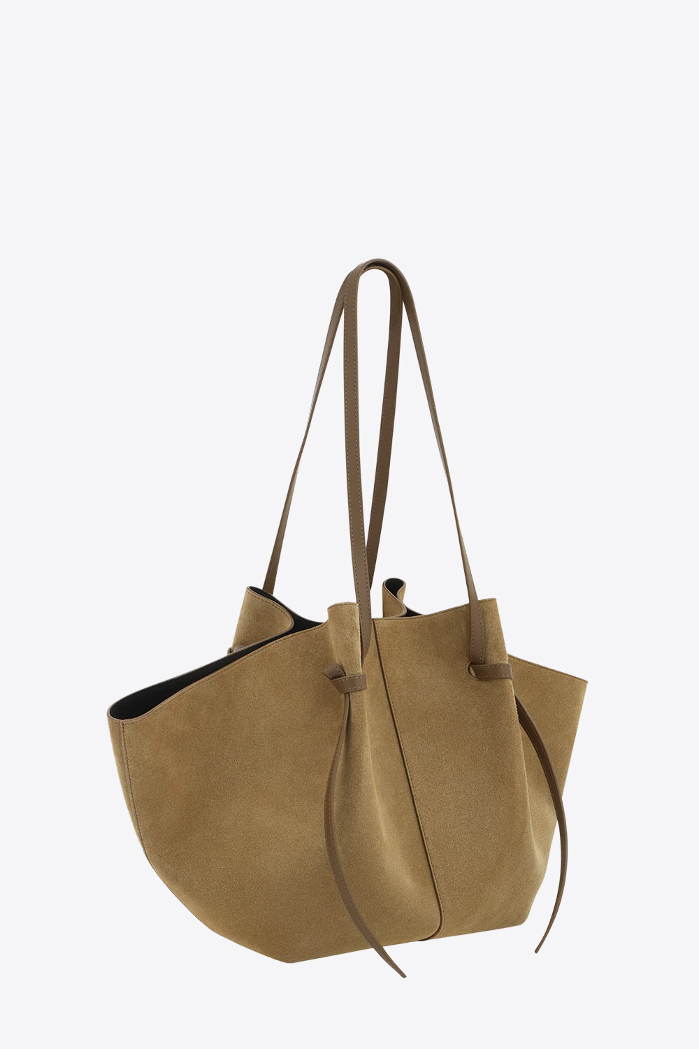 Yuzefi Sac Mochi Large – Cuir Suédé Fennel